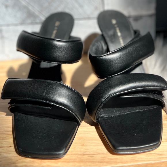 GIA BORGHINI PERNILLE TEISBAEK NEW PERNI LEATHER DOUBLE STRAP HEEL - Picture 5 of 13